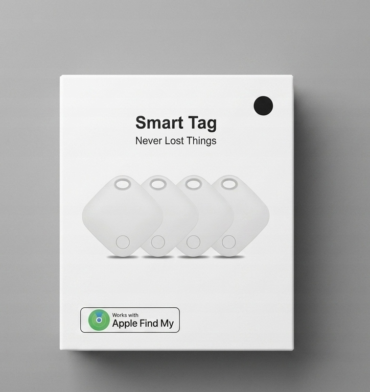 Smart Tag, uniwersalny lokalizator przedmiotów 4sztuki czarny (1)