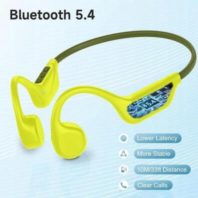 Słuchawki kostne LOBKIN X25 Bluetooth 5.4 zielono żółte