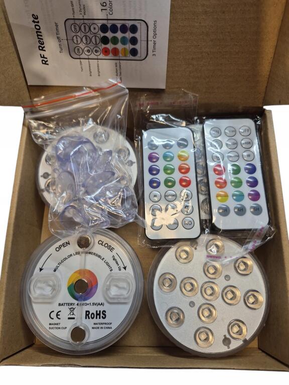 OŚWIETLENIE BASENU LED WODOODPORNE PODWODNE BASENOWE LED RGB + PILOT (3)