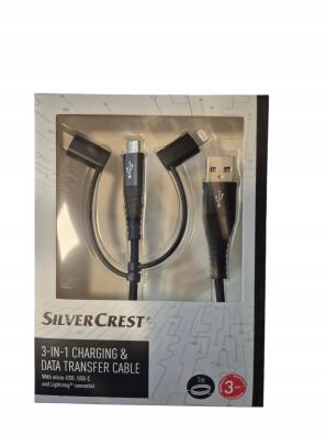 Zestaw kabli USB - USB typ C / microUSB / Lightning