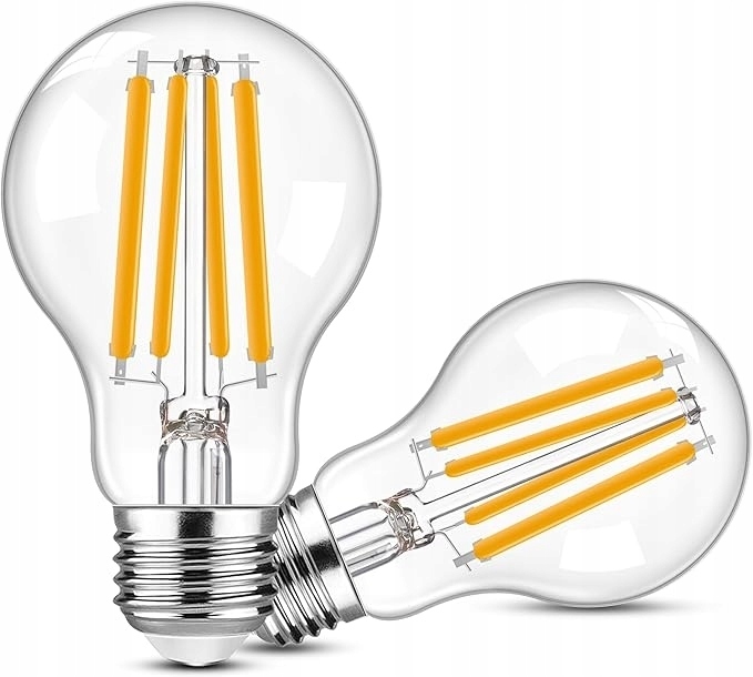 A60 ściemnialna lampa LED, 9 W, światło retro, odpowiednik 90 W, E27 2szt (1)