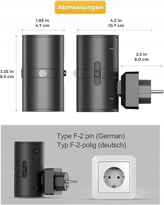Lampka nocna wtykowa do gniazda czujnik zmierzchu (2)