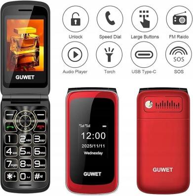 Telefon dla seniora Telefon komórkowy dla osób starszych