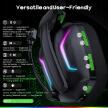 WESEARY SŁUCHAWKI GAMINGOWE BEZPRZEWODOWE WG1 2.4GHz BLUETOOTH LED (2)