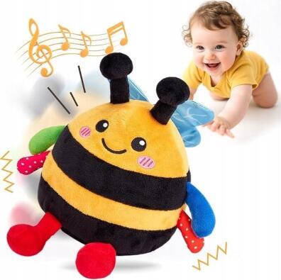 Hahaland Baby Toys 6 miesięcy interaktywna - pluszowa pszczółka