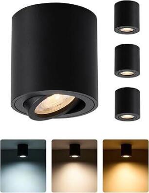 Reflektor sufitowy LED czarny 4 szt HOMEOW SL8083