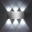 Lightess Lampa ścienna LED 18 W SREBRNA KINKIET (1)