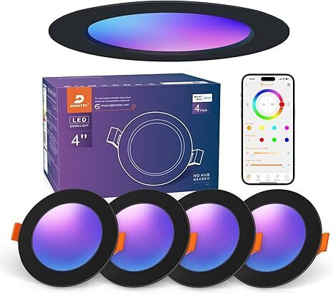 Oświetlenie sufitowe LED DUSKTEC RGB Alexa 4SZTUKI TD4C001 (1)