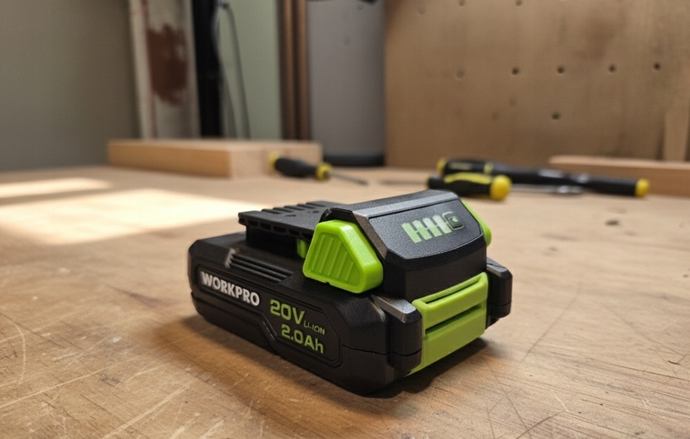 Akumulator WORKPRO 20V Li-ion 2.0Ah (1)