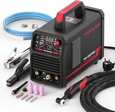 YESWELDER TIG-205P PRO Spawarka TIG z dużym wyświetlaczem LED