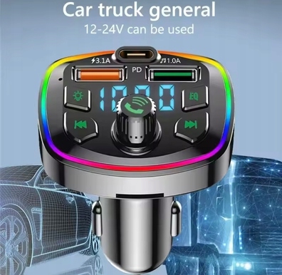 Ładowarka samochodowa FM Transmiter Bluetooth Podwójny port USB
