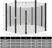 Siatka do trampoliny Songmics STN12FT 366cm (1)