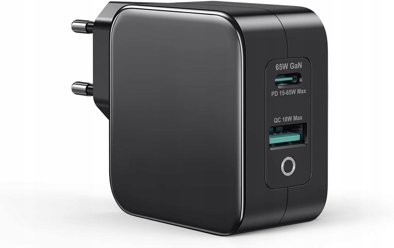 Sunydeal ładowarka USB + USB-C 65W GAN QC 3.0 Macbook Samsung Dell ASUS (1)