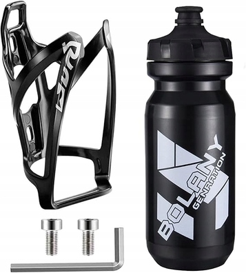 Bidon rowerowy + uchwyt ze śrubami 600ml Bolany