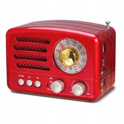 Przenośne Radio PRUNUS J-160 Vintage Bluetooth FM