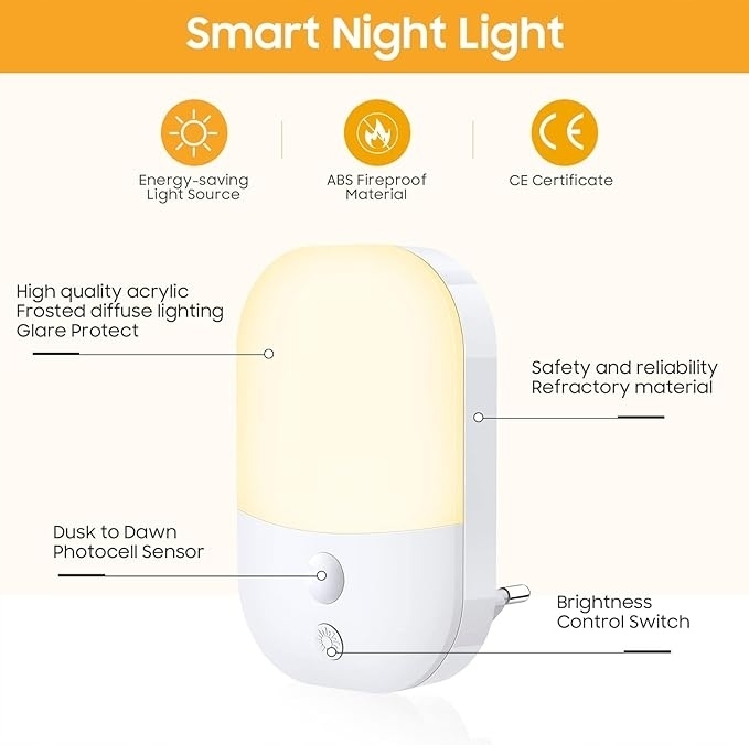 Lampka nocna PUPOWA LD066-WH (2)