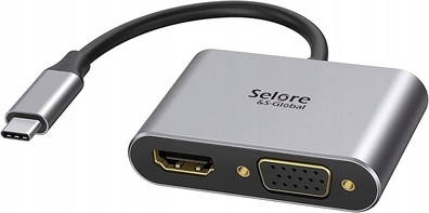 Adapter USB C do HDMI VGA, SELORE