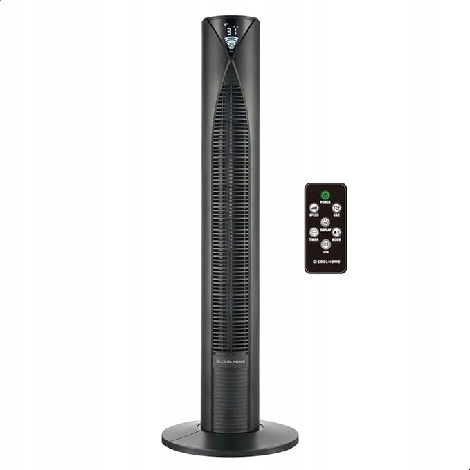 CoolHome CF2205 Wentylator wieżowy - Wentylator z pilotem - 96 CM (1)