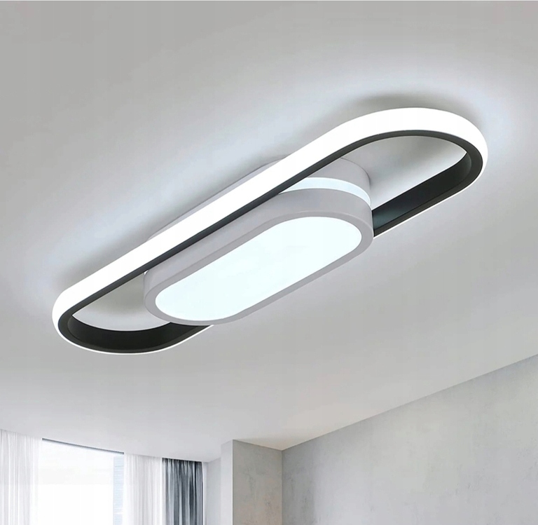 LAMPA SUFITOWA WISZĄCA PLAFON LED SALONU 6500K (1)