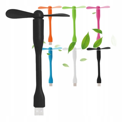 Mini Wentylator USB Elastyczny 90mm 2 szt Do Laptopa Telefonu