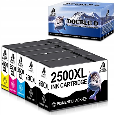 Tusz do Canon ZESTAW 5 sztuk Double D